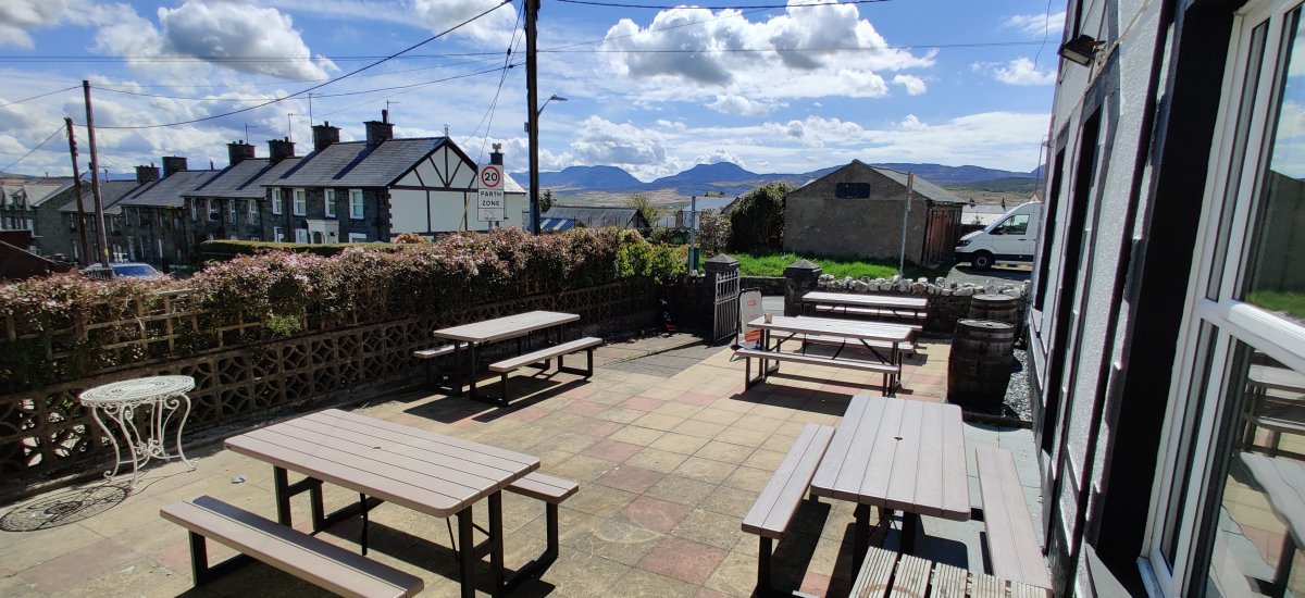 Our beer garden is perfect for sunny days
